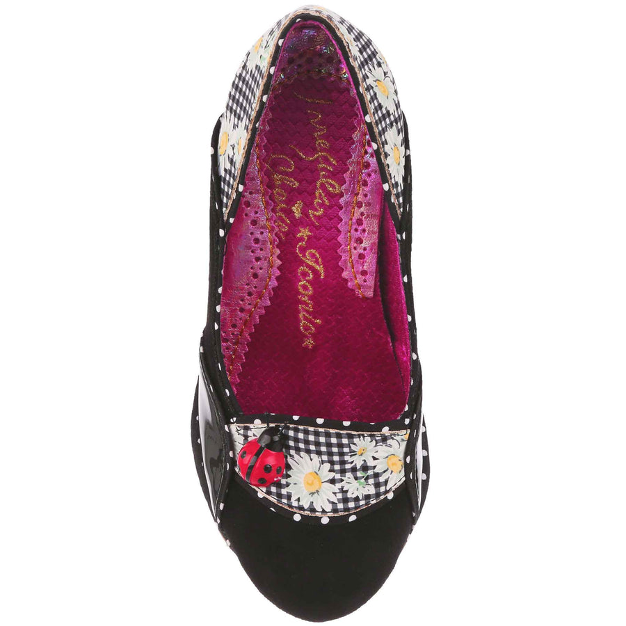 Irregular Choice Womens Future Ladybug High Heel - Black