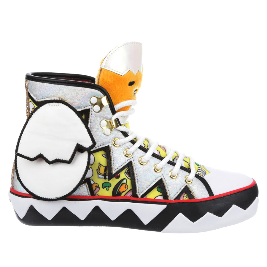 Irregular Choice Womens Hello Kitty You Crack Me Up High Top Trainers