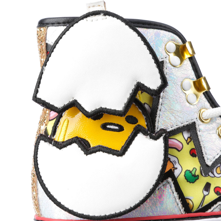 Irregular Choice Womens Hello Kitty You Crack Me Up High Top Trainers