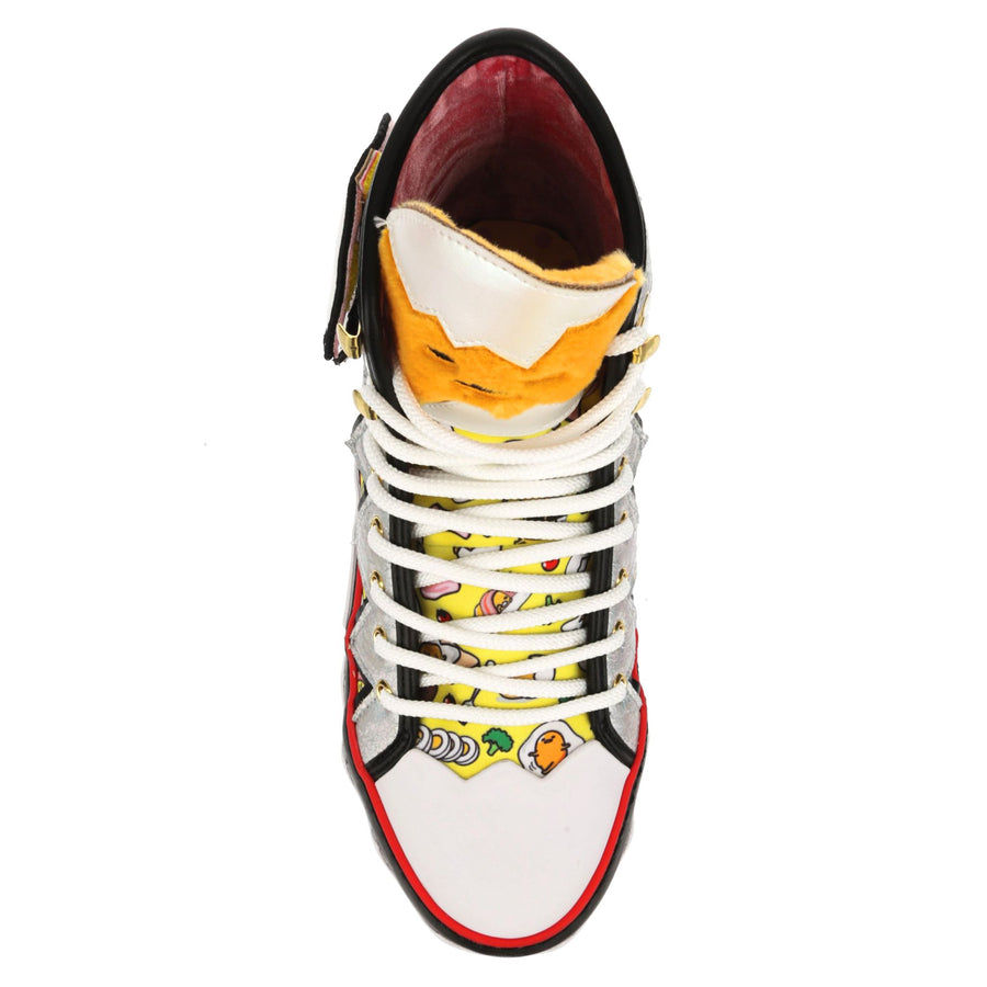 Irregular Choice Womens Hello Kitty You Crack Me Up High Top Trainers