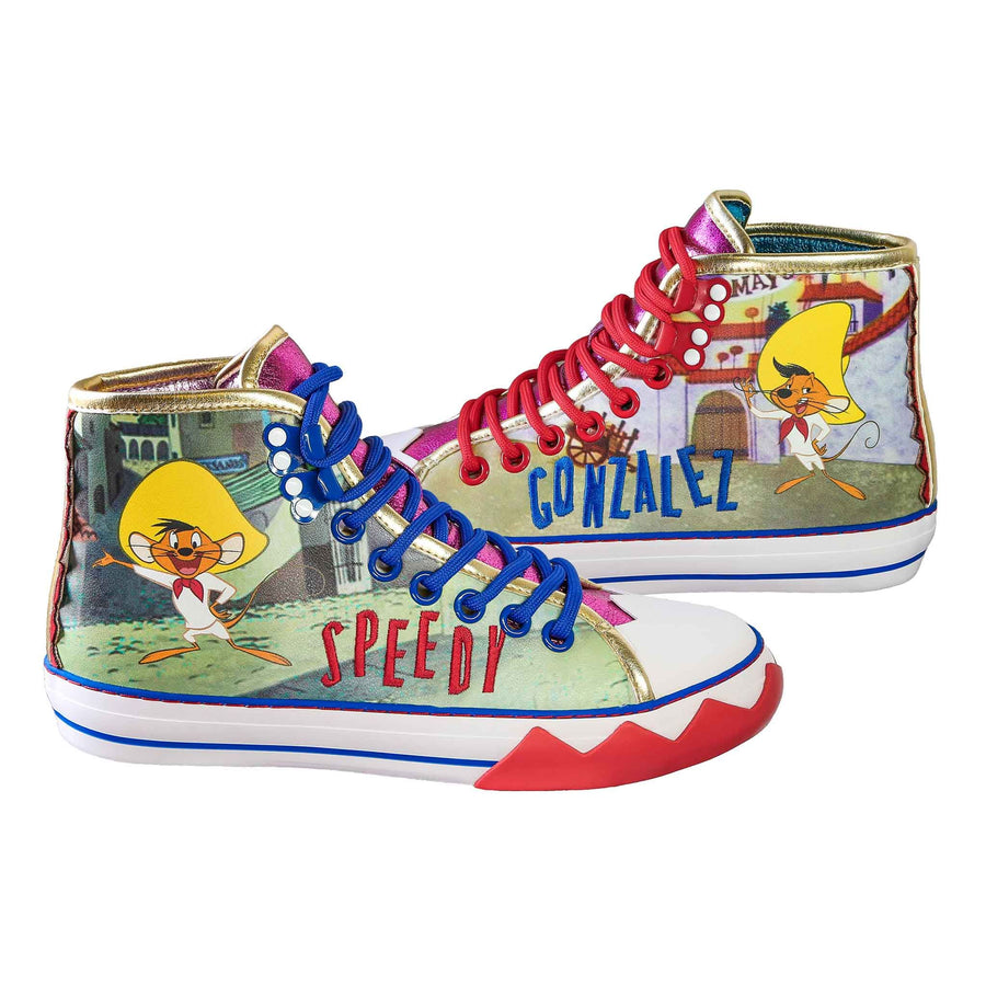 Irregular Choice Womens Looney Tunes Arriba Arriba High Top Trainer