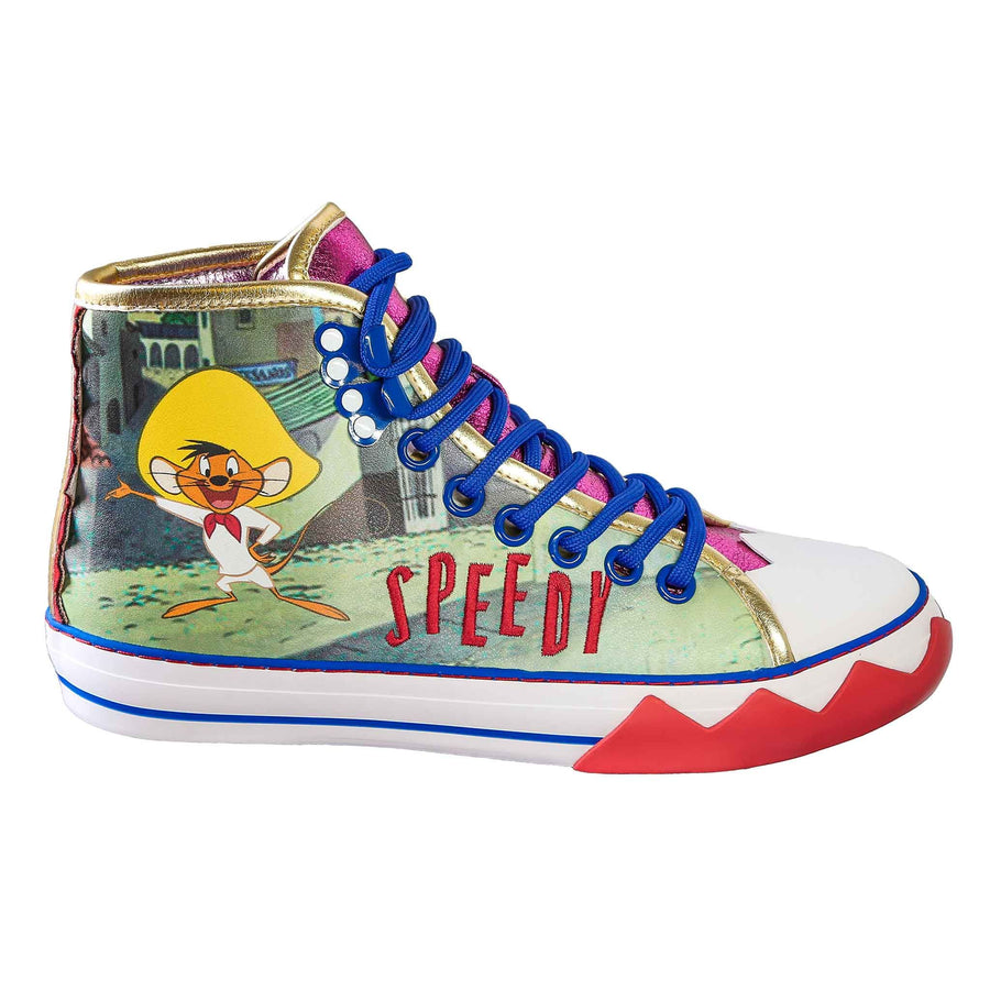 Irregular Choice Womens Looney Tunes Arriba Arriba High Top Trainer