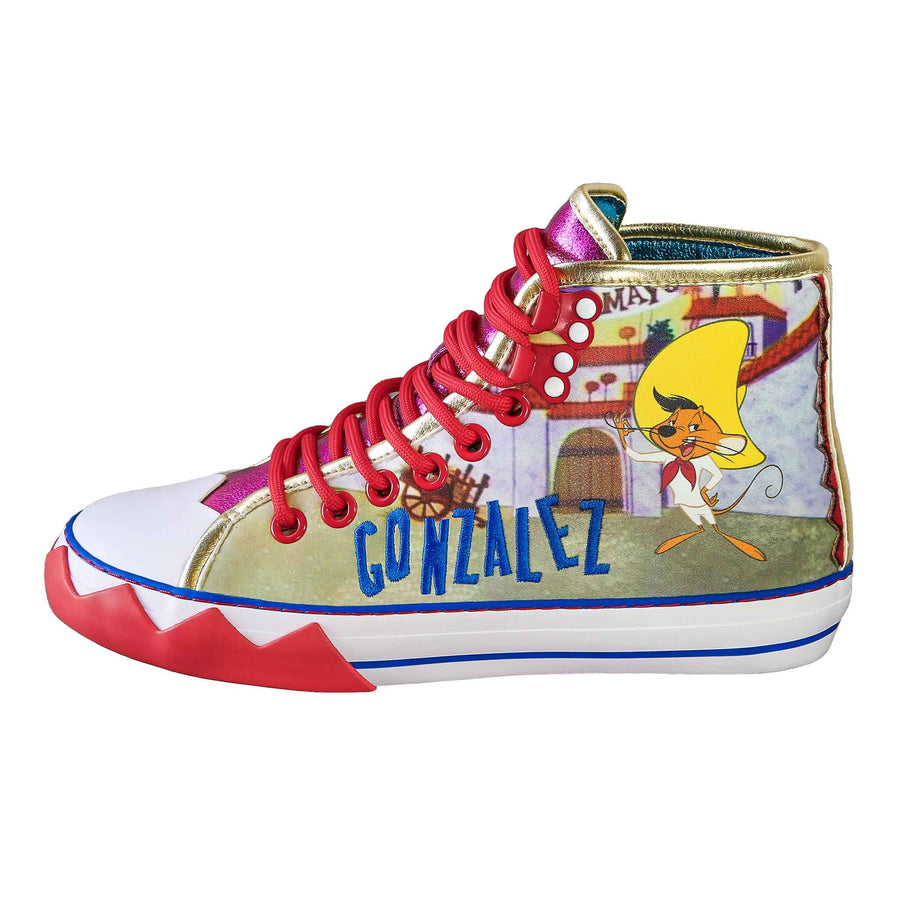 Irregular Choice Womens Looney Tunes Arriba Arriba High Top Trainer