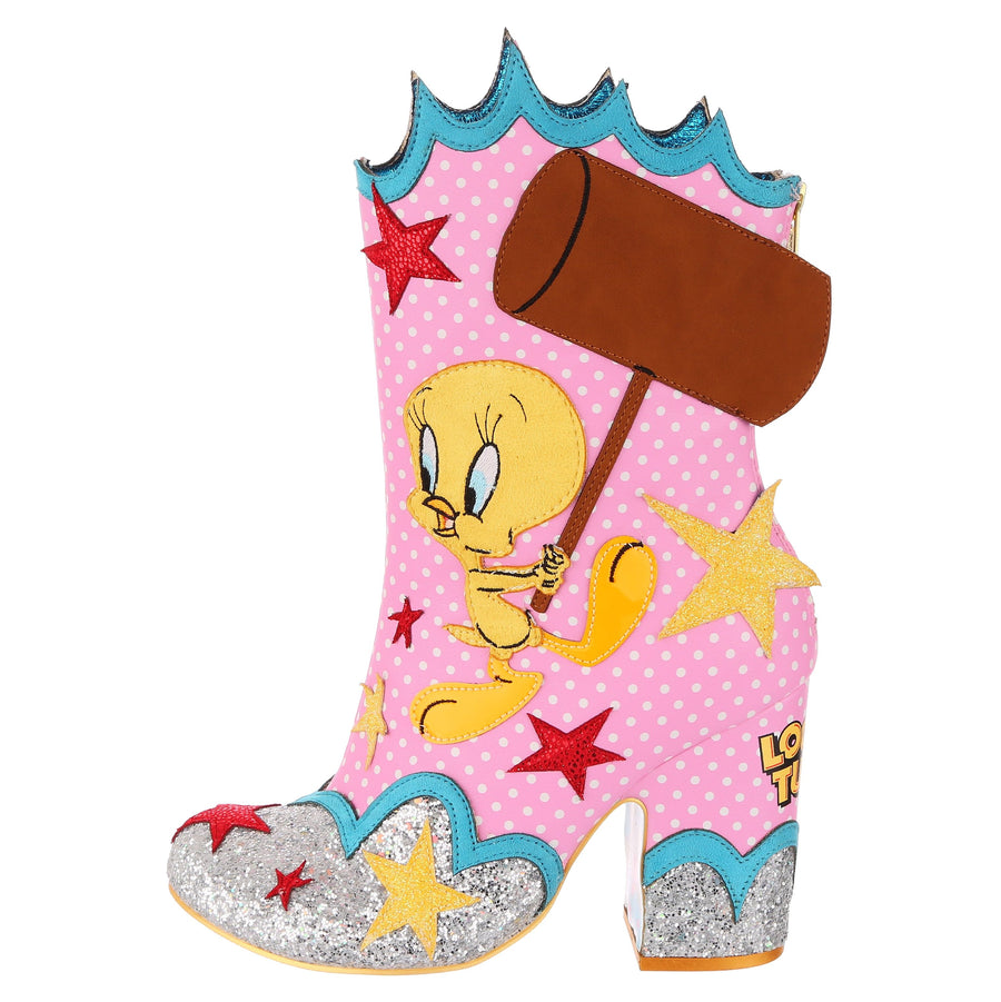 Irregular Choice Womens Looney Tunes Sufferin Succotash Boots - The Foot Factory