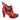 Irregular Choice Womens Miaow High Heel - Red Glitter