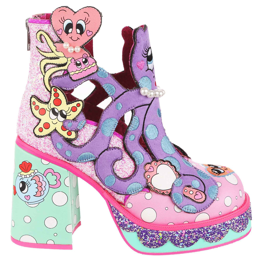 Irregular Choice Womens Octo Party Boot - Lilac