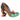 Irregular Choice Womens Top Dog High Heel - Green Multi - The Foot Factory