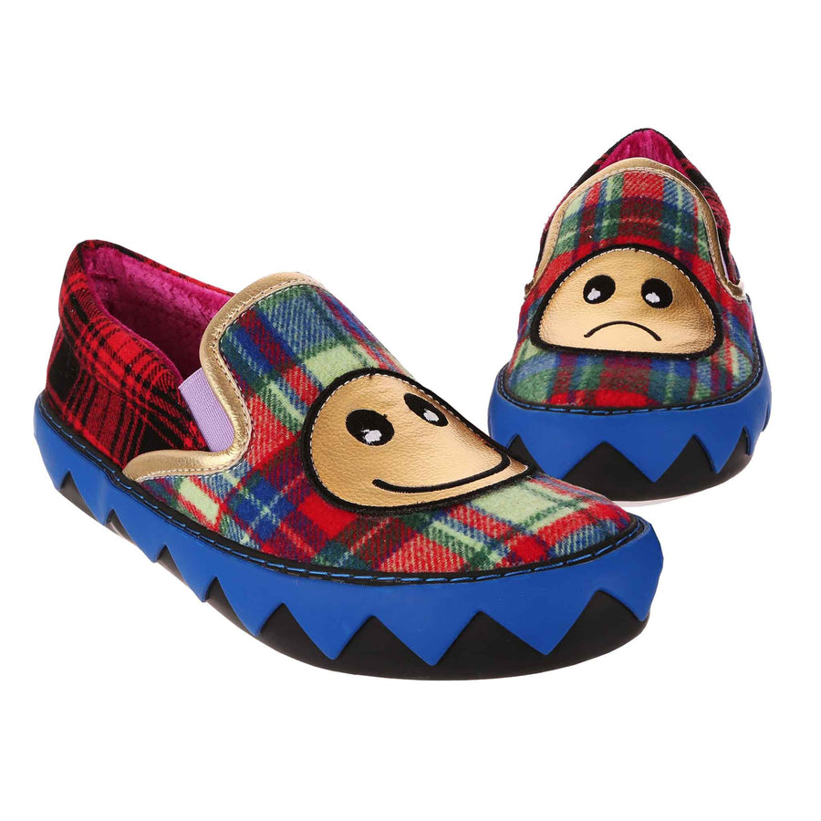 Irregular Choice Womens Turn That Front Flats - Red