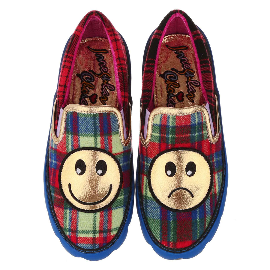 Irregular Choice Womens Turn That Front Flats - Red