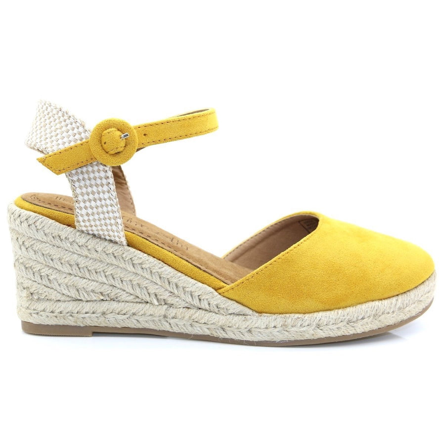 Refresh Womens Wedge Sandal - Yellow - The Foot Factory