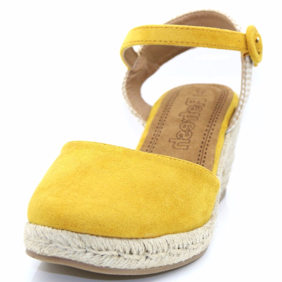 Refresh Womens Wedge Sandal - Yellow - The Foot Factory
