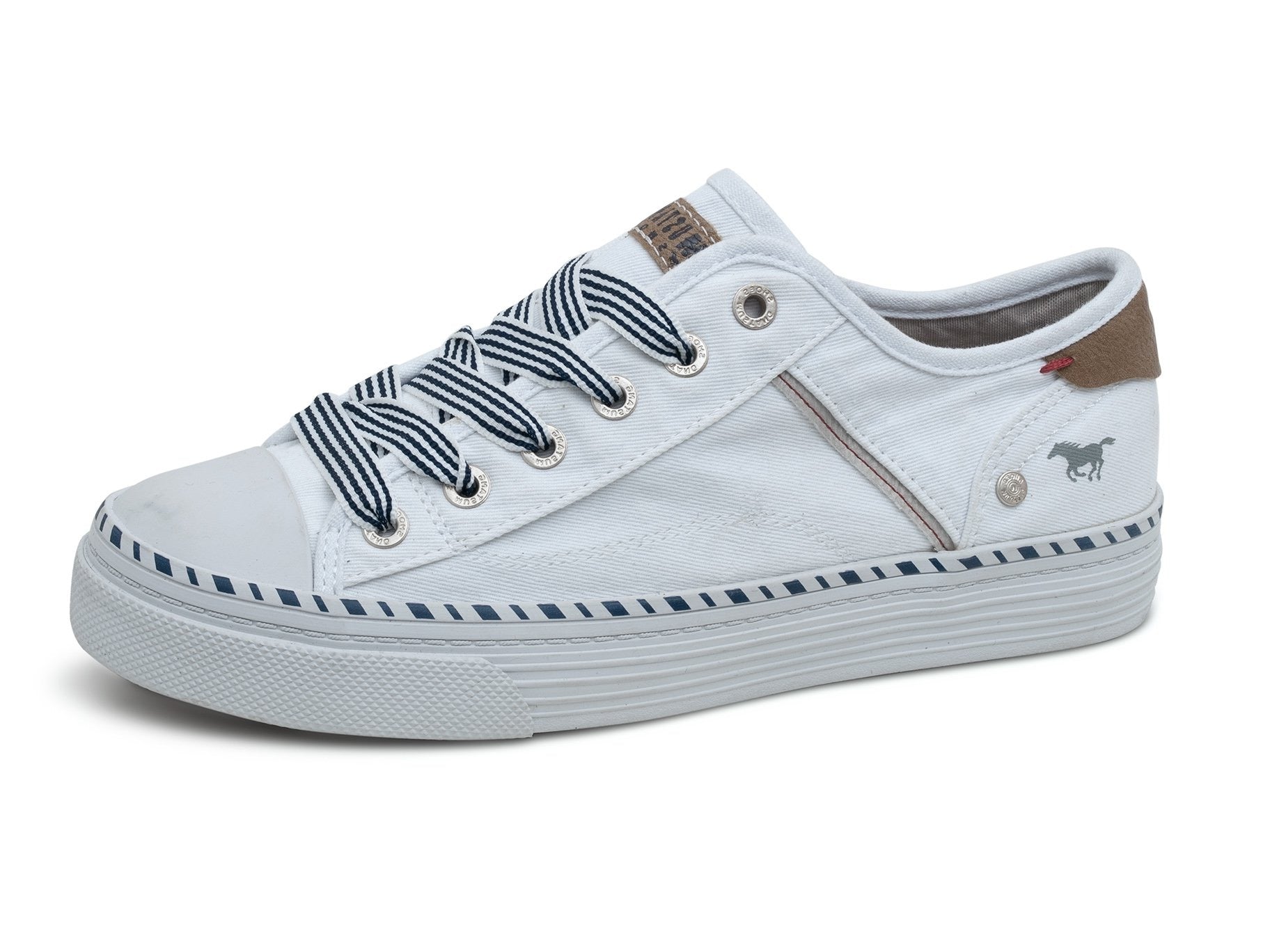 MUSTANG Sneaker Donna Stringate 1376-308 - Tela Effetto Denim, Comode E Versatili