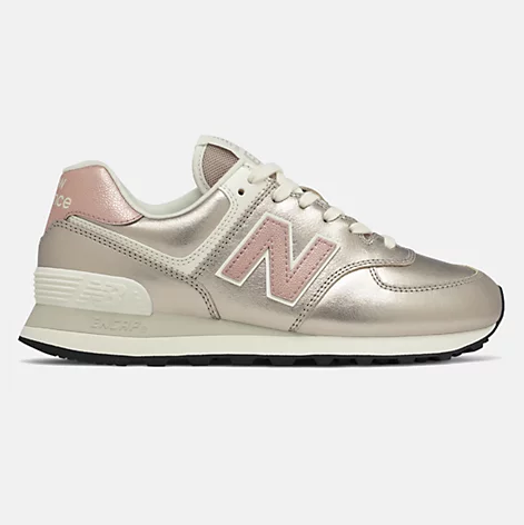 New Balance Womens 574 Fashion Trainers - Metallic
