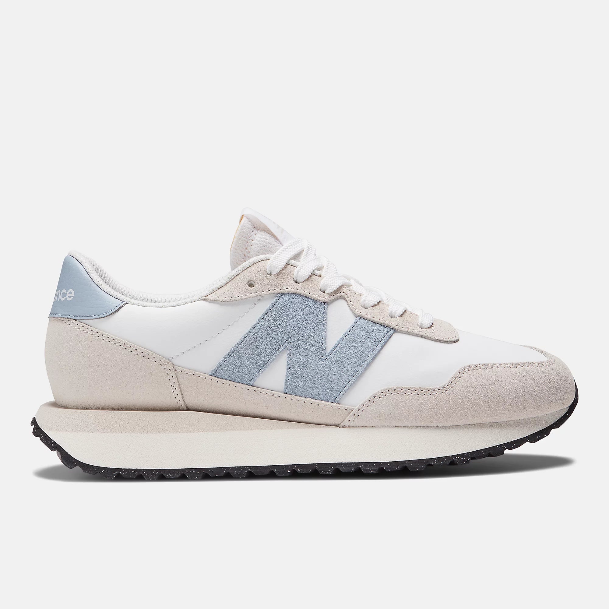 New Balance Womens 237 Fashion Trainers - White / Light Arctic Grey - The Foot Factory