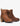 Oak & Hyde Γυναικείο East Side Cesar Leather Ankle Book - Cognac - The Foot Factory