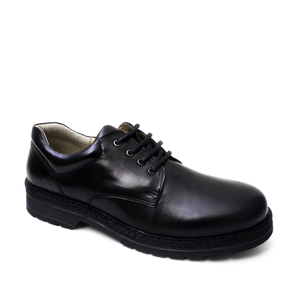 Petasil Kids Clout Leather Shoe - Black