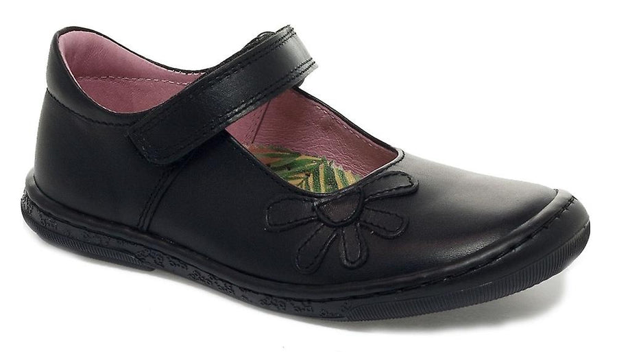 Petasil Kids Donna Leather Shoe - Black