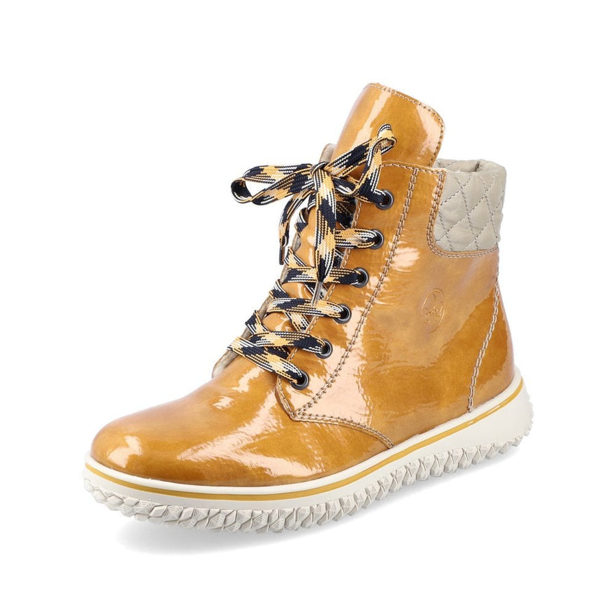 Rieker Womens Fleece Lined Ankle Boot - Yellow