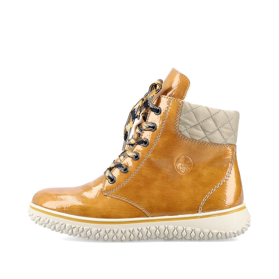 Rieker Womens Fleece Lined Ankle Boot - Yellow