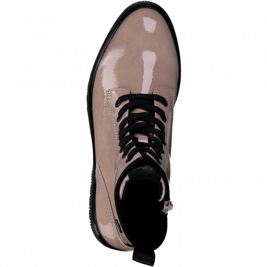 S.Oliver Womens Fashion Patent Boot - Rose