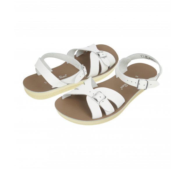 Salt Water Sandals Womens Boardwalk Sandal - White - The Foot Factory