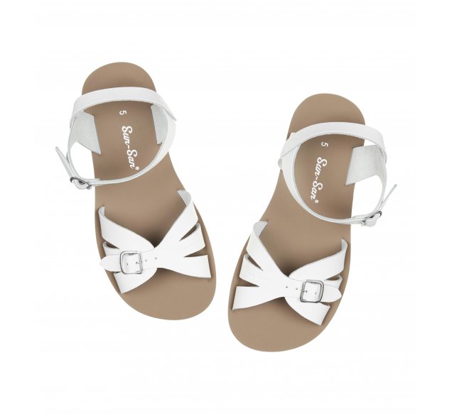 Salt Water Sandals Womens Boardwalk Sandal - White - The Foot Factory