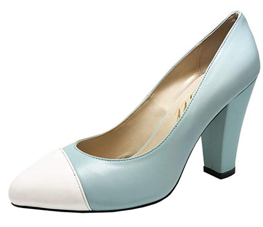 YULL Beaulieu Mint - Leather Court Shoes - Mint Green/White