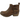 Oak & Hyde Womens Rita Twim Leather Ankle Boot - Brown