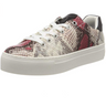 Marco Tozzi Womens Low Top Sneakers - Red Snake Print