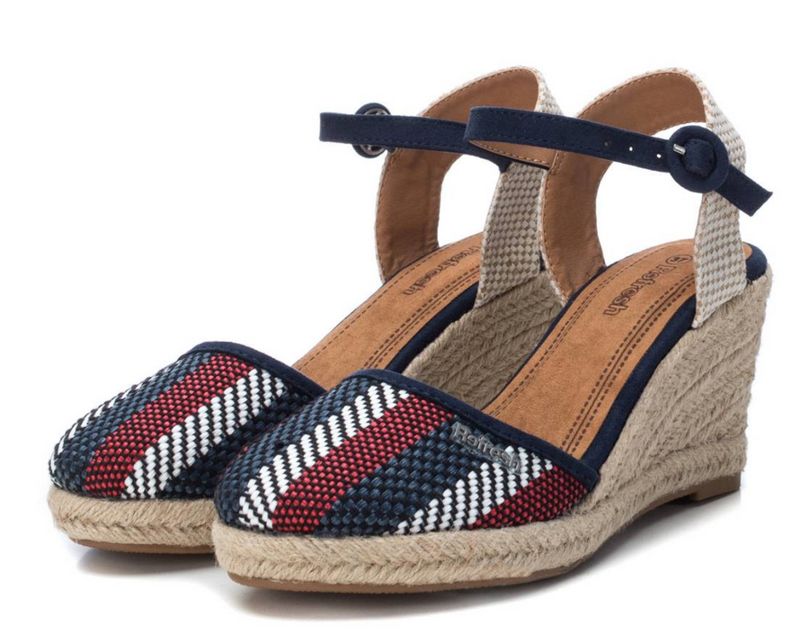 Refresh Womens Wedge Sandals - Navy