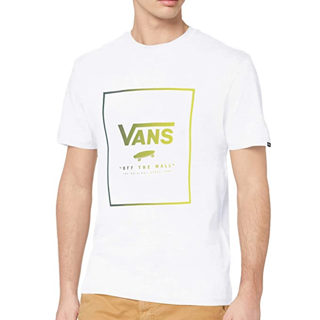 VANS Mens Print Box T Shirt - White