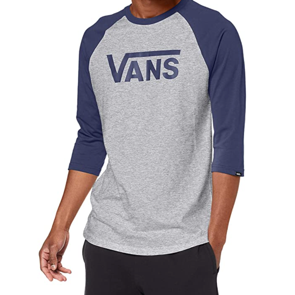 Vans Mens - Classic Raglan T-Shirt - Blue / Grey