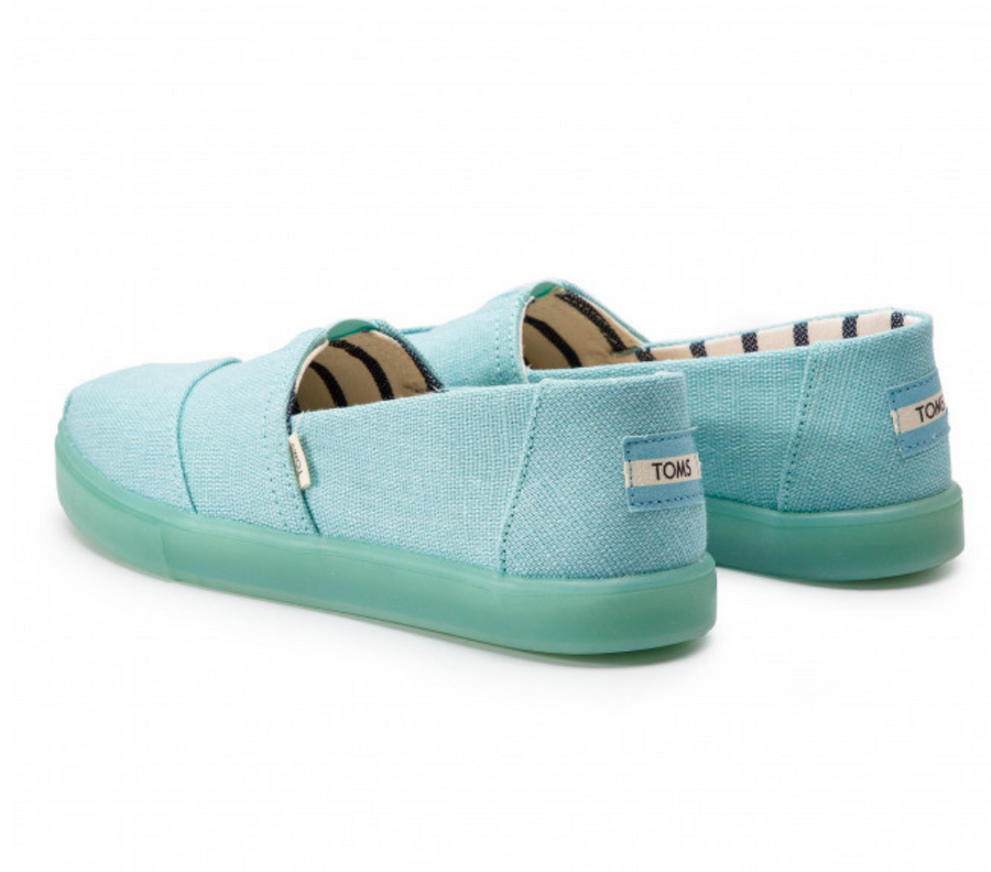 TOMS -WOMENS- CLASSIC - TURQUOISE HERITAGE CANVAS CUPSOLE