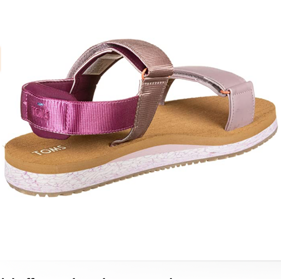 TOMS - Womens Closed Toe Sandal - Pink Burnished Lilac