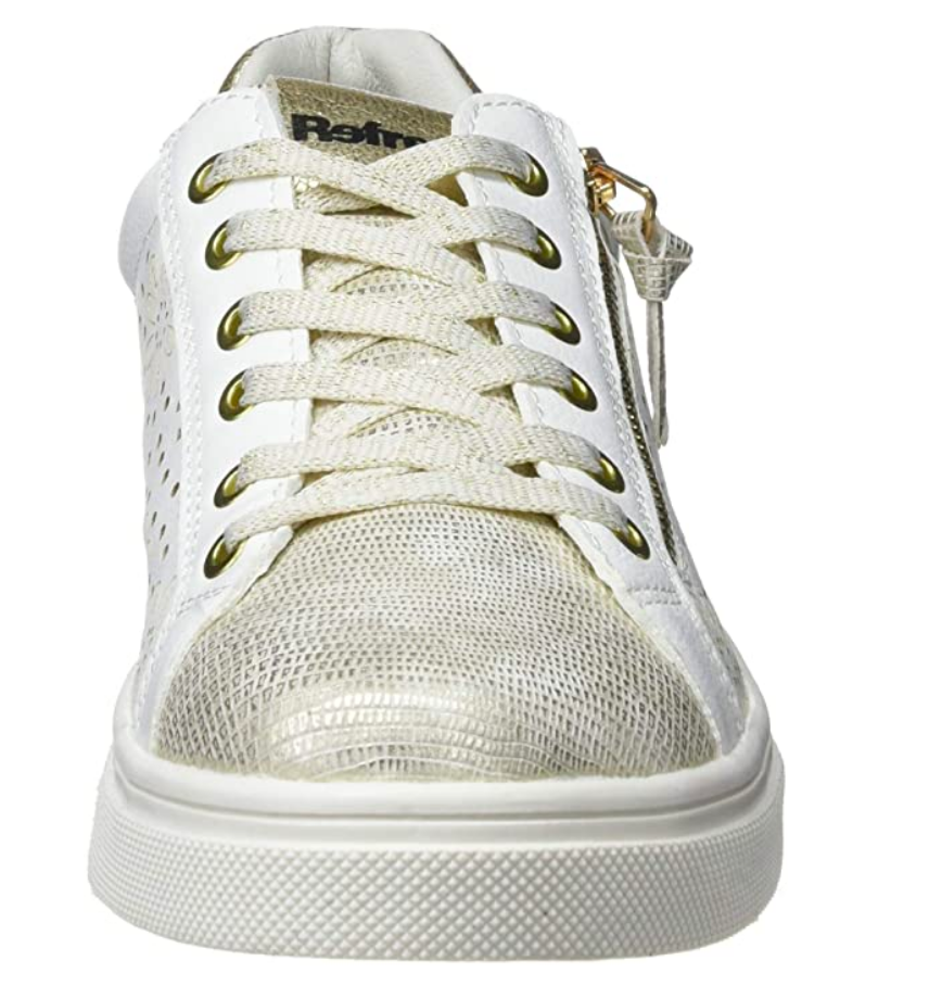 Refresh Womens Fashion Trainers - White / Gold