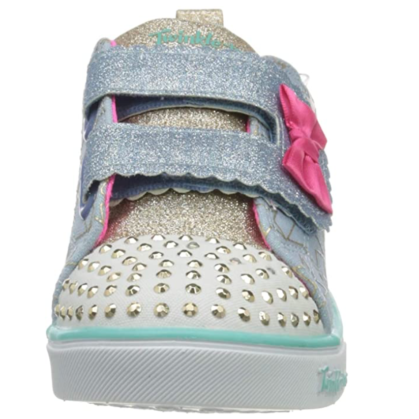 Skechers Girl's Sparkle Lite Trainers - Light Blue / Multi