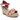 Refresh Womens Rope Sole Wedge Sandal - Red / Floral