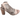 Bueno Womens Udo Leather High Heel Sandal - Old Gun