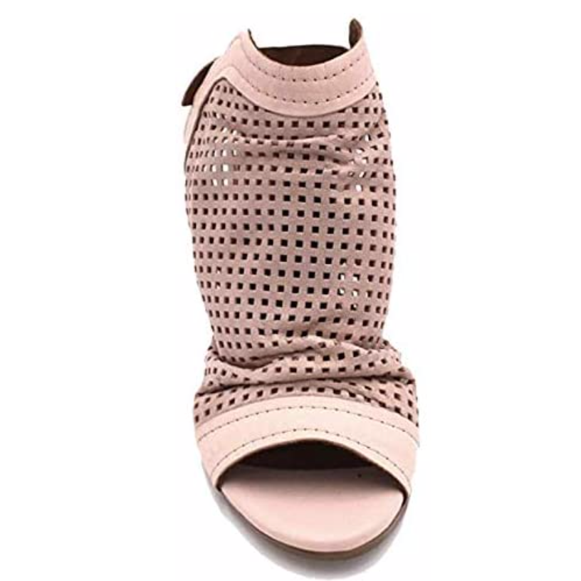 Bueno Womens Udo Leather High Heel Sandal - Pink