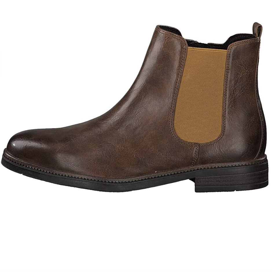 Marco Tozzi Womens Chelsea Boot - Cognac - The Foot Factory