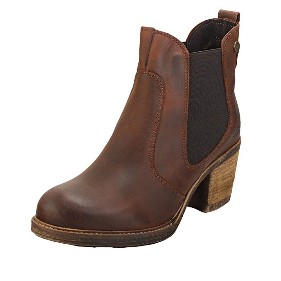 Oak & Hyde Womens East Chelsea Cesar Leather Ankle Boot - Brown