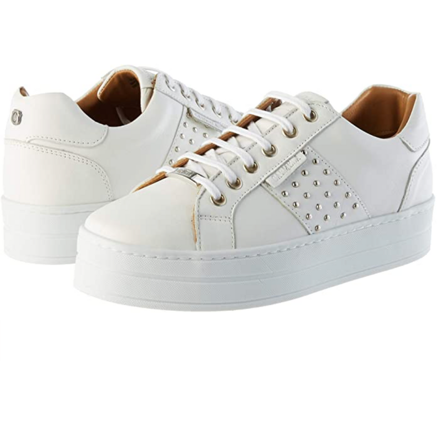 Carmela Womens Leather Trainer - White