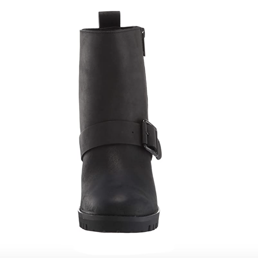 UGG Womens Fern Leather Boots - Black