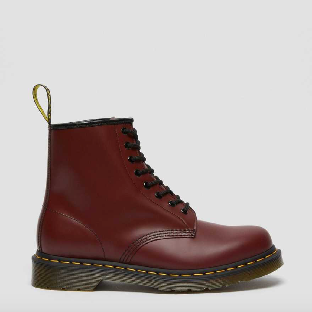 Dr Martens Unisex 1460 Smooth Boots - Cherry Red