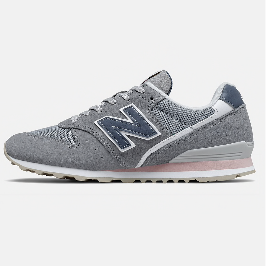 New Balance Womens 996 Fashion Trainers - Gun Metal / Saturn Pink