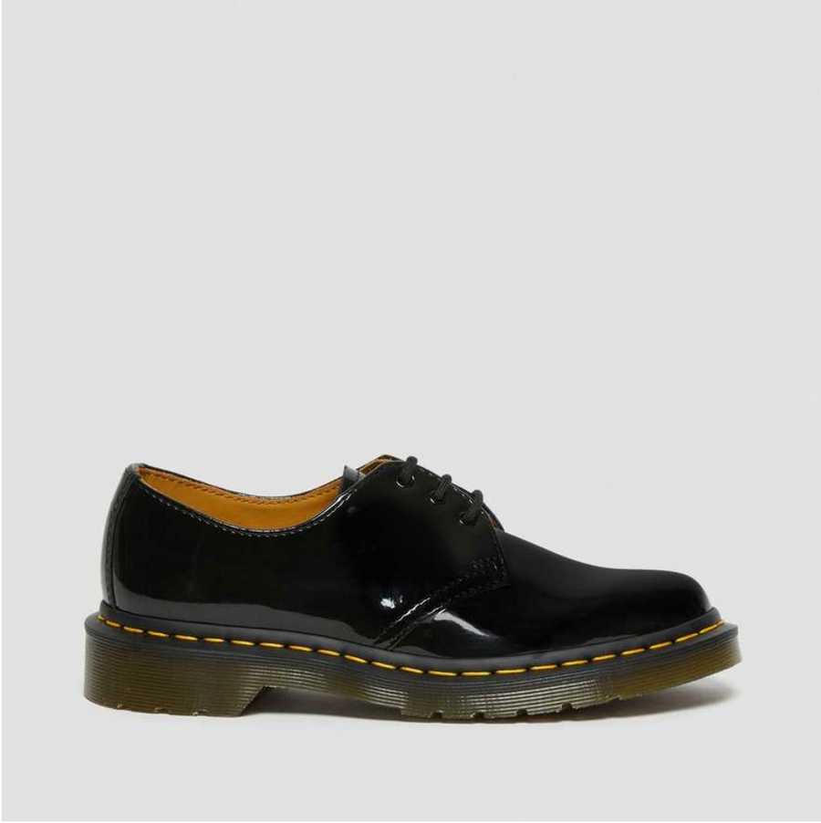 Dr Martens Womens 1461 Patent Lamper Leather Shoes - Black