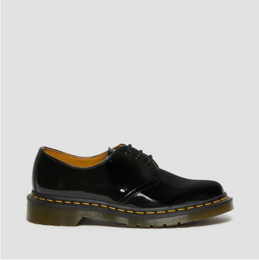 Dr Martens Womens 1461 Patent Lamper Leather Shoes - Black – The Foot ...