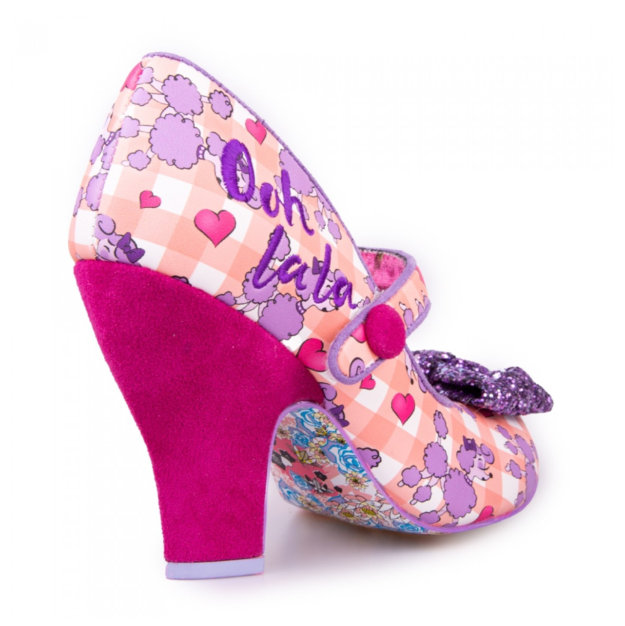 Irregular Choice Womens French Fancy High Heels - Lilac / Peach