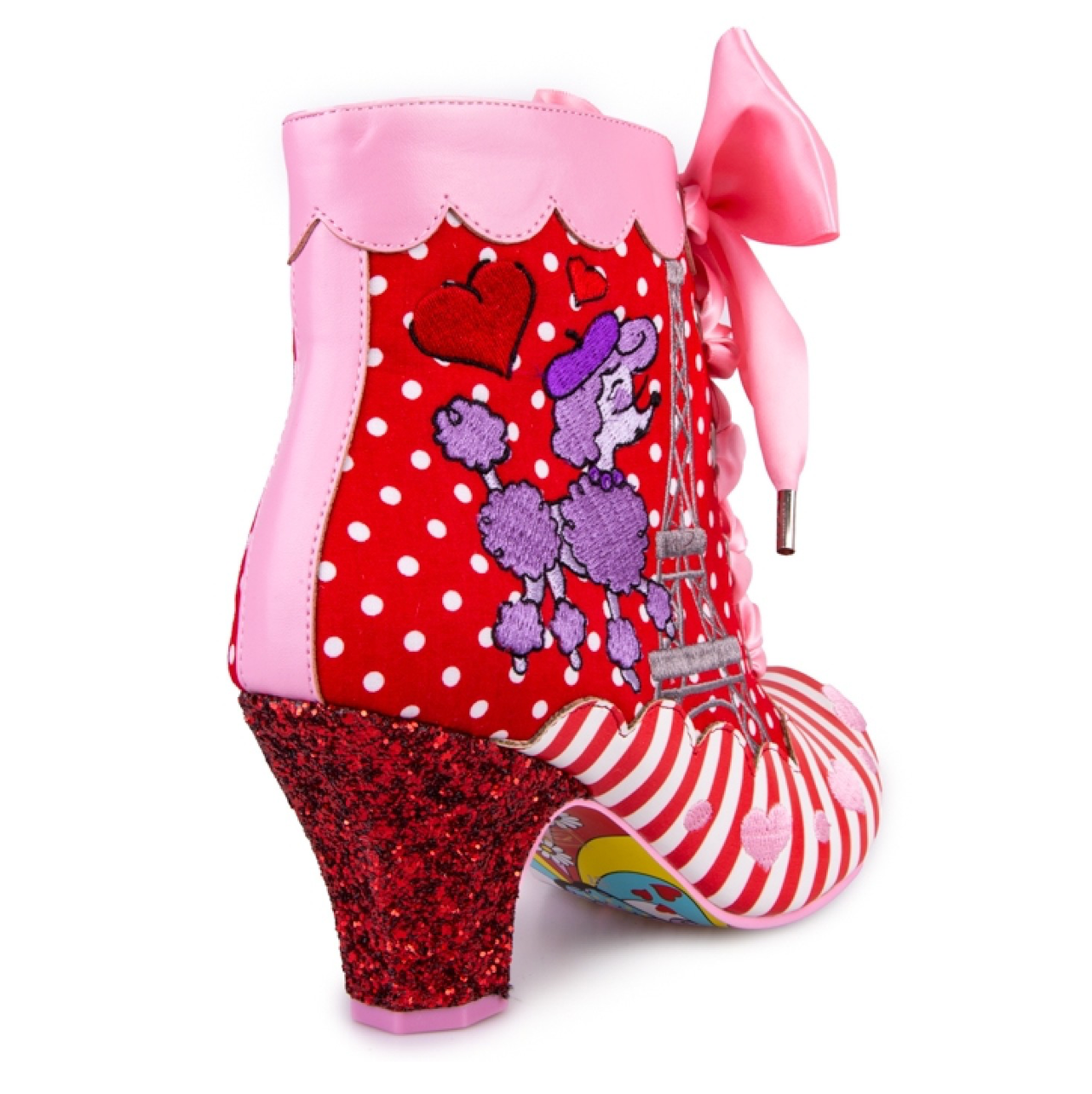 Irregular Choice Womens Paris For Two Women's Boot - Red - The Foot Factory