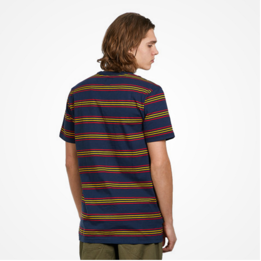 VANS Mens Striped T-Shirt - Blue